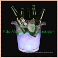 transparent Plastic ice bucket with led